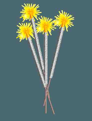 7 CM. Electric Sparklers